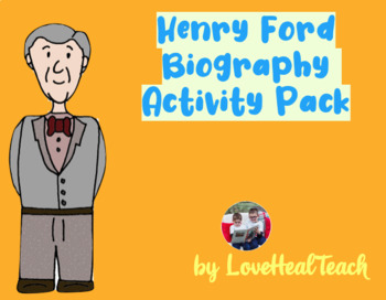 Preview of Henry Ford Biography Activity Pack