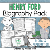 Henry Ford Biography Pack - Digital Biography Activity in 
