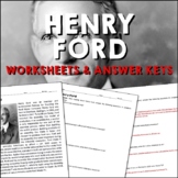 Henry Ford Industrial Revolution Reading Worksheets and An