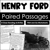 Henry Ford Reading Comprehension Paired Passages Close Rea