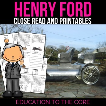 Preview of Henry Ford Reading Passage and Activities