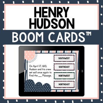 Preview of Henry Hudson BOOM Cards™ - Digital Task Cards