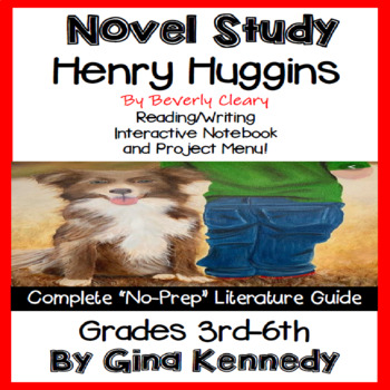 Preview of Henry Huggins Novel Study and Project Menu; Plus Digital Option
