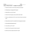 Henry McNeal Turner Questions - Aligned to Georgia Studies