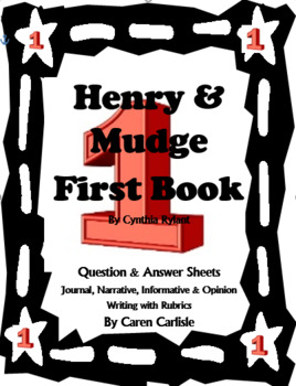 Preview of Henry & Mudge -First Book -Question & Answer Sheets + Writing Activities