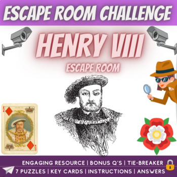Preview of Henry VIII Escape Room Challenge