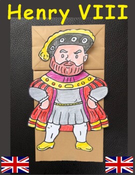 Preview of Henry VIII Paper Bag Puppet and Writing Sheet