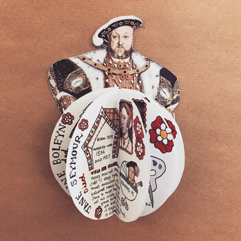 Preview of Henry VIII wives booklet blank template