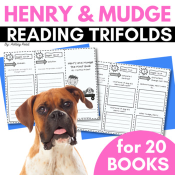 Preview of Henry and Mudge Reading Trifolds and Response Sheets (for 20 books)