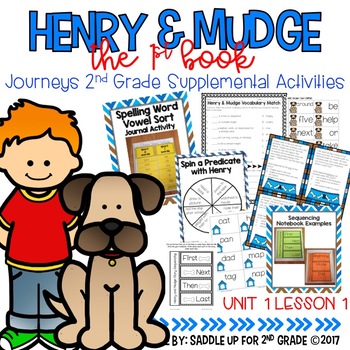 Preview of Henry and Mudge: The First Book Journeys 2nd Grade Supplemental Activities