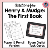 Henry and Mudge: The First Book Question Sets {Boom Cards 