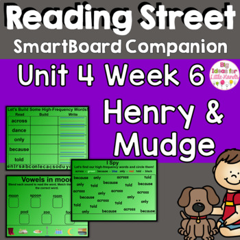 Preview of Henry and Mudge and Mrs. Hopper's House SmartBoard Companion