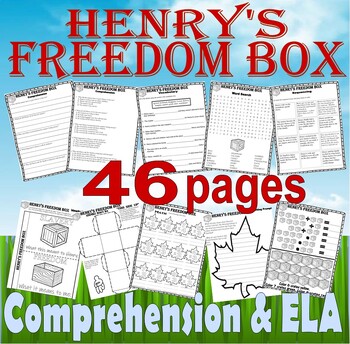 Preview of Henry’s Freedom Box Read Aloud Book Companion Comprehension Black History Month