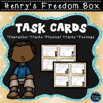 Preview of Henry's Freedom Box Character Trait Task Cards - Black History Month Activity