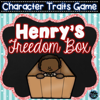 Preview of Henry's Freedom Box Character Traits Game - Black History Month Activity