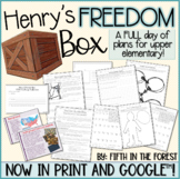 Henry's Freedom Box FULL DAY of Lesson Activities for Dist