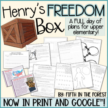 Preview of Henry's Freedom Box FULL DAY of Lesson Activities for Upper Elementary