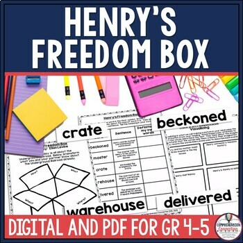 Preview of Henry's Freedom Box Read Aloud Book Companion Activities for Reading & Writing