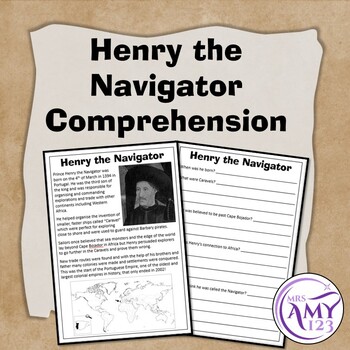 Preview of Henry the Navigator Comprehension