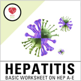 Hepatitis Worksheet: Hepatitis A, Hepatitis B, Hepatitis C
