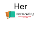 Her! A comprehension story with questions.