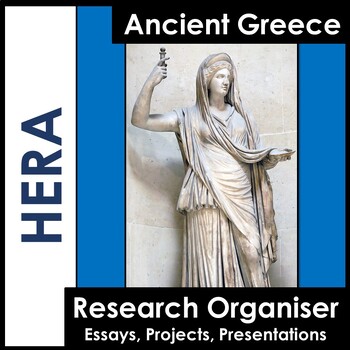 Preview of Hera - Ancient Greece - Research Worksheet - Research Tool - EASEL