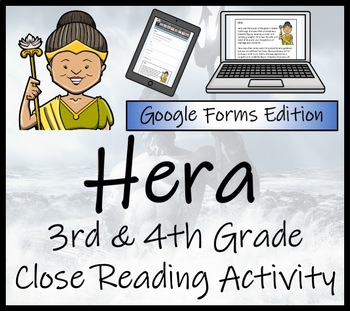 Preview of Hera Close Reading Activity Digital & Print | 3rd Grade & 4th Grade