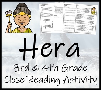 Preview of Hera Close Reading Comprehension Activity | 3rd Grade & 4th Grade