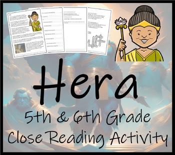 Preview of Hera Close Reading Comprehension Activity | 5th Grade & 6th Grade