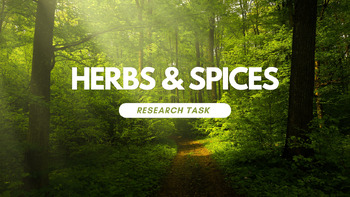 Preview of Herb & Spice plant categorisation CUT & PASTE task