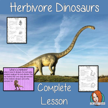 Preview of Herbivore Dinosaurs Lesson