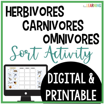 Preview of Herbivores, Omnivores, and Carnivores Sort Activity