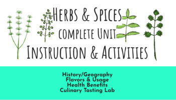 Preview of Herbs & Spices - Full Instructional Unit