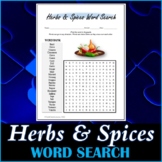 Herbs & Spices Word Search Puzzle