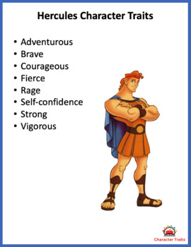 Preview of Hercules Character Traits