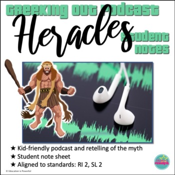 Preview of Hercules / Heracles Podcast Listening Student Notes