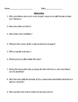 Preview of Hercules Movie Guide