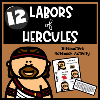 Preview of Hercules and the Twelve Labors Interactive Notebook Activity
