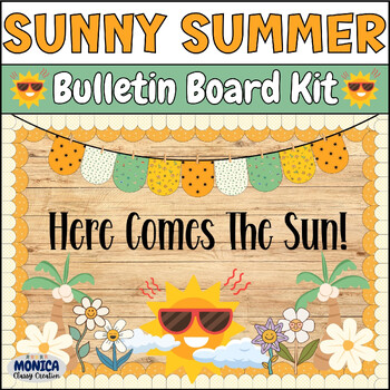 Preview of Here Comes The Sun Bulletin Board Kit Summer Decor-You Are My Sunshine Board-May