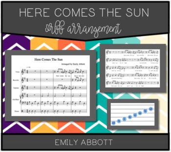 Preview of Here Comes The Sun Orff Arrangement
