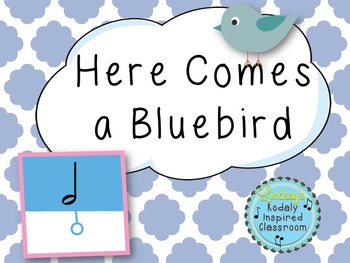 Preview of Here Comes a Bluebird: A Folk Song to Teach Half Note