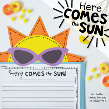 Preview of Here Comes the SUN! (Summer Writing Craftivity)