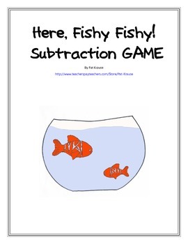 Preview of Here, Fishy Fishy!  Subtraction GAME