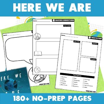 Preview of Here We Are Activities - Oliver Jeffers Activities - Non Fiction Activities