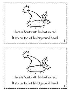 Here is Santa- Christmas Rhyming Emergent Reader by Candace Quester