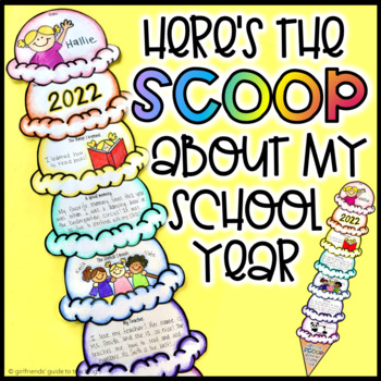 Preview of Here's the SCOOP About My School Year | End of Year Writing Craft