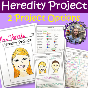 Preview of Heredity Project (Inherited and Acquired Traits) Family Comparison or Classroom