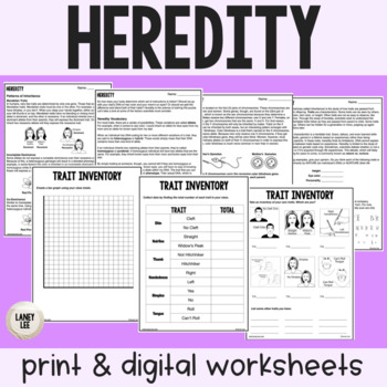 Preview of Heredity - Reading Comprehension Worksheets