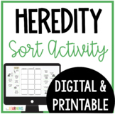 Heredity - Inherited and Acquired Traits Sort Activity Worksheet