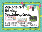 Heredity Vocabulary Cards for Word Wall includes pictures